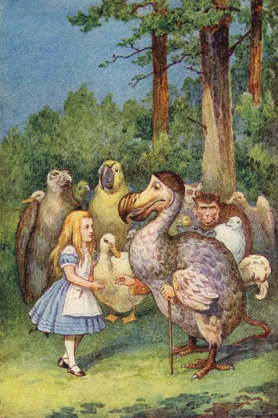 The Dodo presents Alice with a thimble by John Tenniel